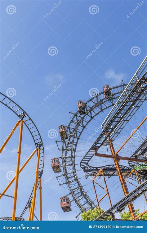 A View of the Wiener Riesenrad in Prater Editorial Image - Image of ride, giant: 271399120