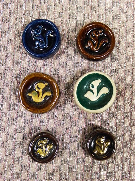 Ceramic Buttons Possibly Jean Cl Ment For Elsa Schiaparelli Circa