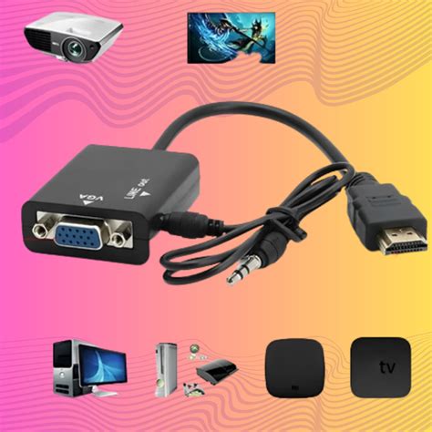 Cabo Conversor Adaptador Hdmi X Vga Shopee Brasil