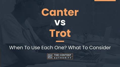 Canter vs Trot: When To Use Each One? What To Consider