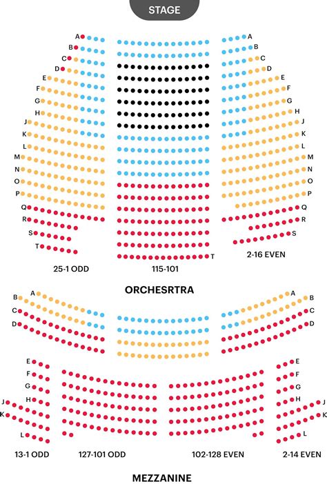 Eugene O'Neill Theatre Seating Chart – Best Seats, Real-Time Pricing ...