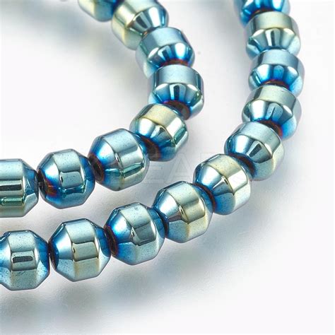 Wholesale Electroplated Non Magnetic Synthetic Hematite Bead Strand