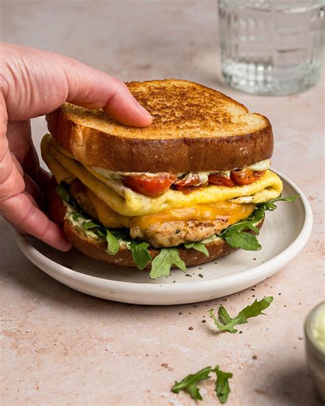 Chicken Sausage Breakfast Sandwich - Cherry on My Sundae