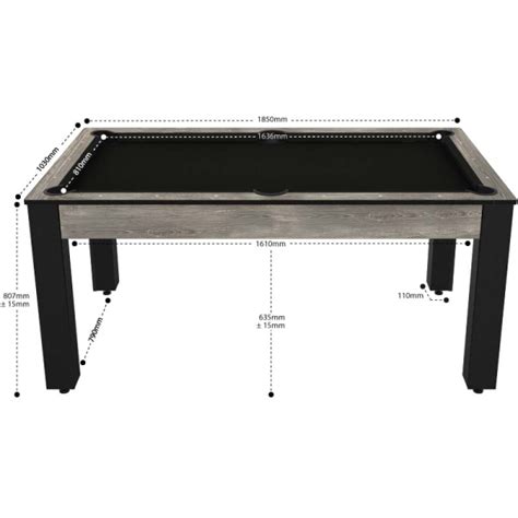 Billard Convertible Table 6 Personnes Texas Plateaux Dinatoires