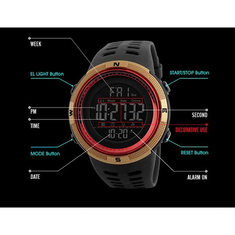 SKMEI 1251 Men Sports Wristwatch Army Green