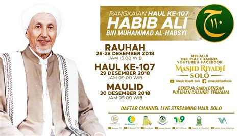 Peringatan Haul Habib Ali Bin Muhammad Al Habsyi Youtube