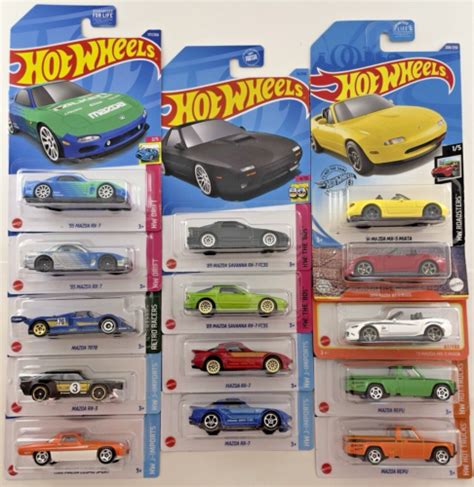 Hot Wheels Mazda Rx B Rx Cosmo Savanna Repu Miata Lot Of Ebay