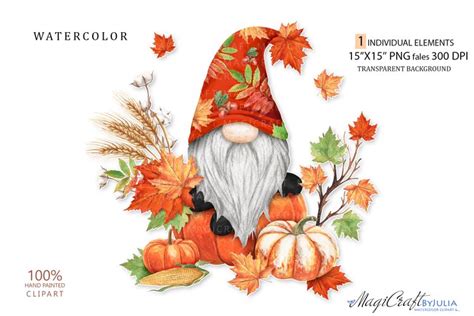 Fall Gnome Png Clipart Autumn Thanksgiving Gonks