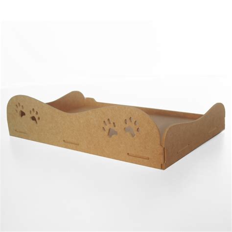 Caminha Para Pet Drika Cachorro Gato Em Mdf Cr Almofada Suede Marrom