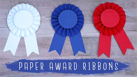 Diy Paper Award Ribbon Rosettes 🏆