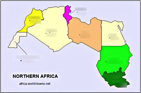 North Africa capitals and countries Diagram | Quizlet