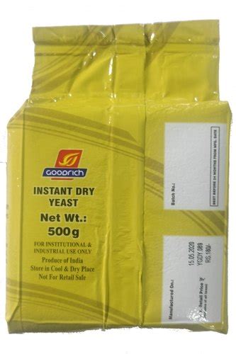 Goodrich Instant Dry Yeast Powder Packaging Size Gm At