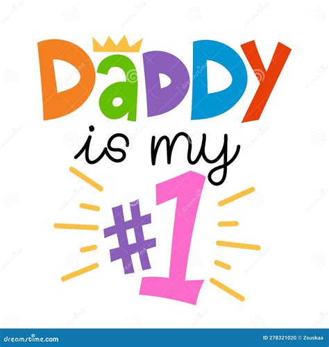 Daddy is My Number One - Lovely Father S Day Greeting Card with Hand