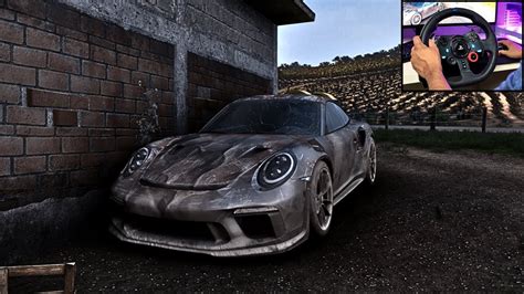 Rebuilding Abandoned Porsche Gt Rs Forza Horizon Logitech