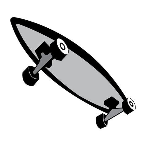 Premium Vector | Skateboard icon logo vector design template