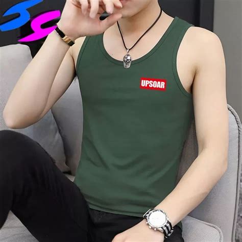 HY Cotton Men S Singlets Slim Fit High Quality Fitness Bodybuilding