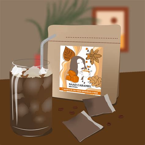 7 sachets de café cold brew - Naad Caramel – Naad Coffee