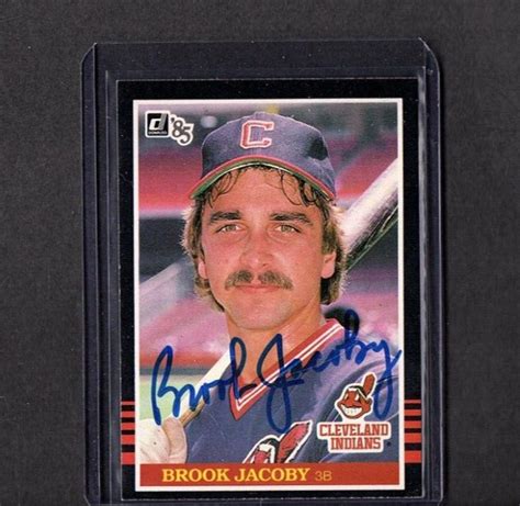 Donruss Vintage Card Signed Ip Auto Brook Jacoby Cleveland Indians