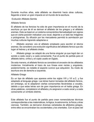 Historia Del Alfabeto Pdf