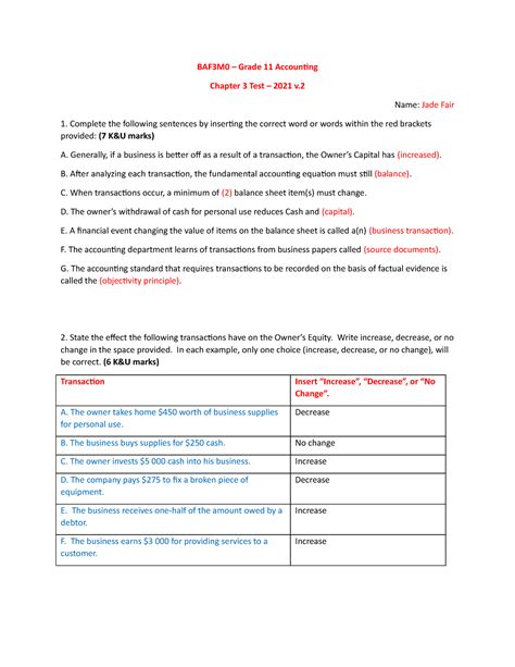 JF - 11WK 685506 Erindale SS - Ch 3 Test 2021 v2 - BAF3M0 – Grade 11