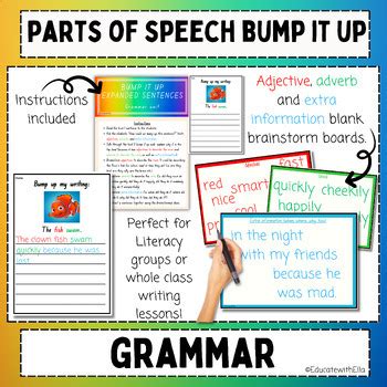 Bump Up My Writing Expanded Sentence Pack By Miss Grattan Tpt