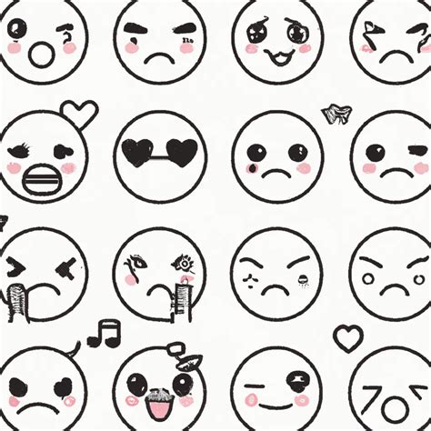 10 Desenhos De Emojis Kawaii Para Imprimir E Colorir