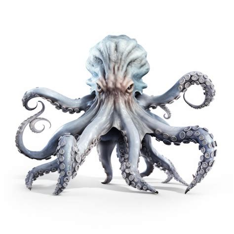 Hyperrealistic 3d Kraken A Mythological Symbolism In Scifi Style ...