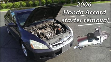 Replacing Starter 2006 Honda Accord 2008 Honda Accord 2 4 St