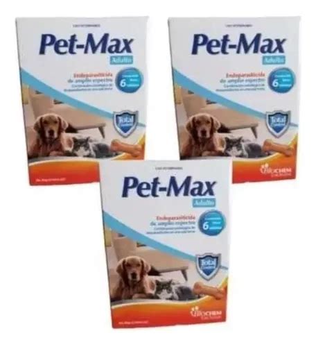 Pet Max Adulto Tabletas Desparasitante Para Perro Y Gato Env O Gratis