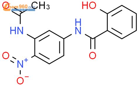 92114 66 4 Benzamide N 3 acetylamino 4 nitrophenyl 2 hydroxy 化学式