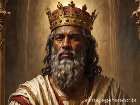 israelite king solomon  regal robes  wisdom ai image generator