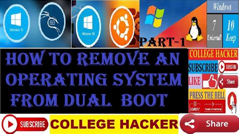 How To Remove An Operating System From Dual Boot And How To Delete