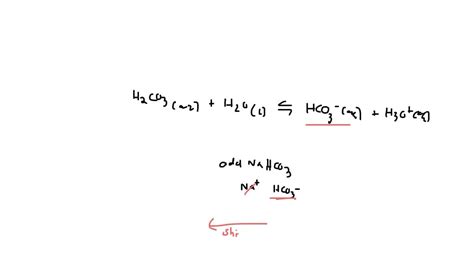 Solved Consider The Following Acidic Equilibrium H2co3 Aq H2ol