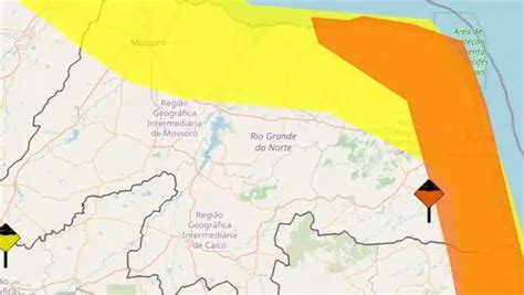 Inmet Emite Dois Alertas De Chuvas Intensas Para Cidades Do Rn