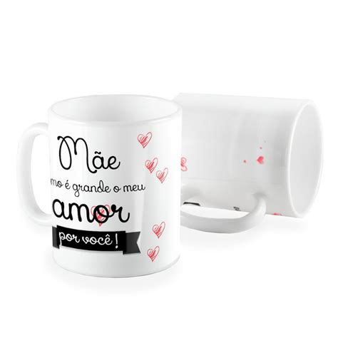 Caneca Mae Como E Grande Meu Amor Por Voce Elo7