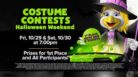 Chuck E Cheese S Halloween Boo Tacular Costume Contest Promo Youtube