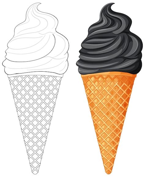 Free Vector Sweet Ice Cream Cones Illustration