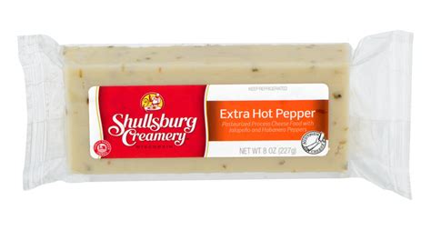 Extra Hot Pepper Cheese 8 Oz Shullsburg Creamery