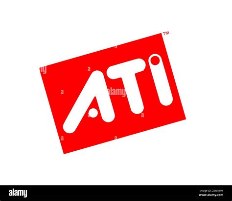 ati logo cut  stock images pictures alamy