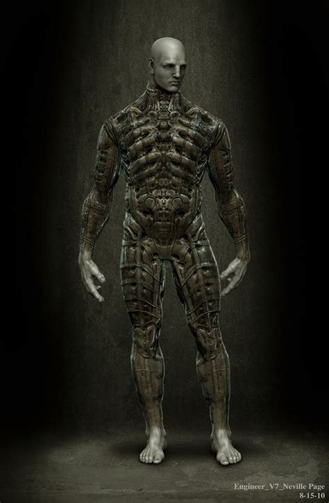 Prometheus - Engineer concept design by Neville Paige | Alien concept ...