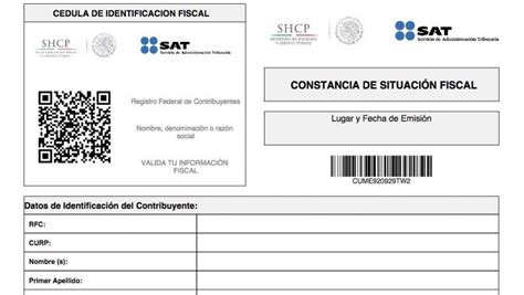 Hoja De Constancia Fiscal