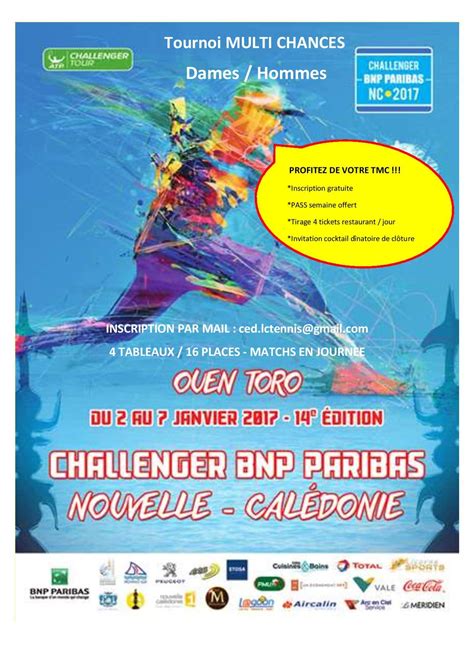 Affiche Animations Tmc Atp Page Ligue Caledonienne De Tennis