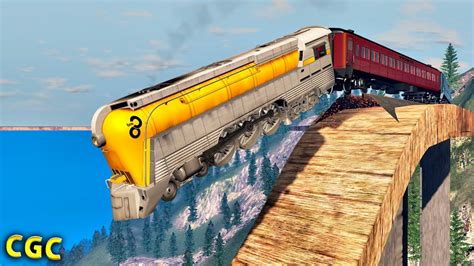 Steam train crashes #12 BeamNG Drive - YouTube