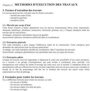 Methodologie De Planning Dexecution Des Travaux Cours G Nie Civil