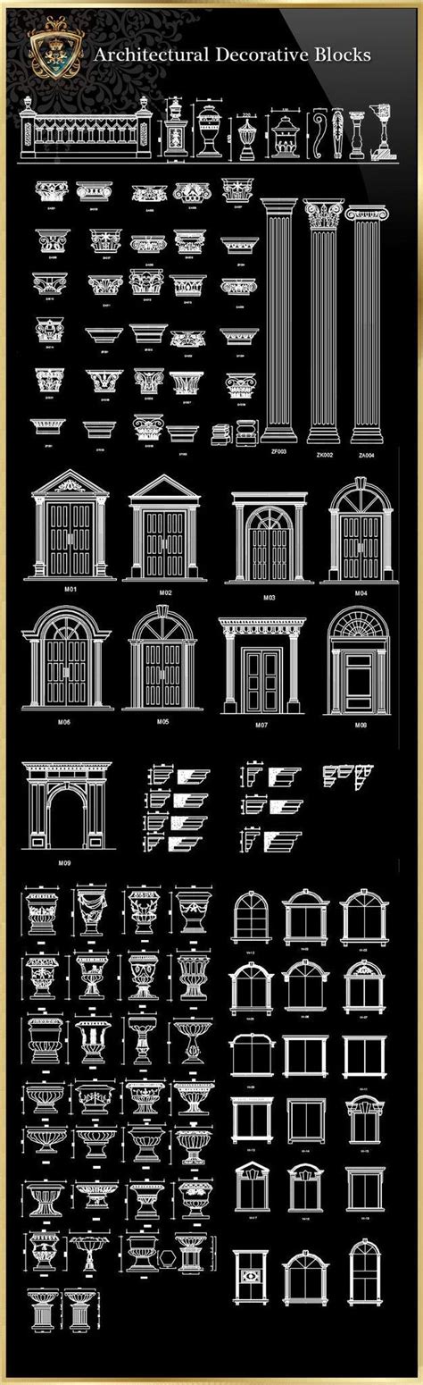 Royal Architecture Decorative Blocks – CAD Design | Free CAD Blocks,Drawings,Details | Architect ...