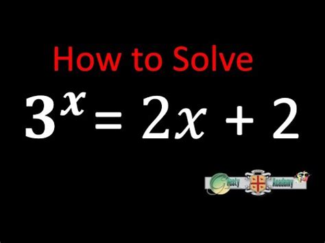 How To Solve 3 X 2x 2 YouTube