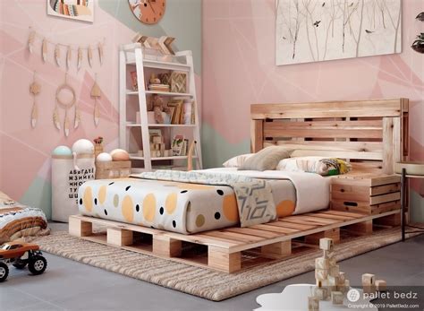 Pallet Bed The Twin Size Includes Headboard And Platform Etsy