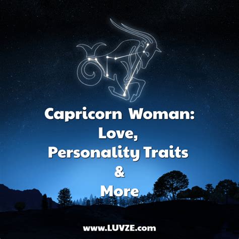 Capricorn Woman Love Personality Traits And More Luvze