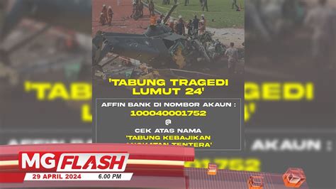 atm gerak tabung tragedi lumut   bantu keluarga mangsa mgflash