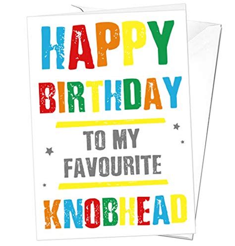 Funny Rude Insulting Insult Birthday Card Happy Birthday To My